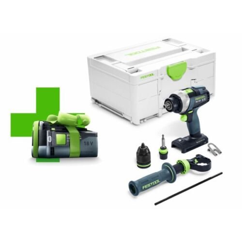 Festool TDC 18/4 I-Basic QUADRIVE 18V Li-Ion Accu Schroefboormachine In Systainer - Met 5.2Ah Accu