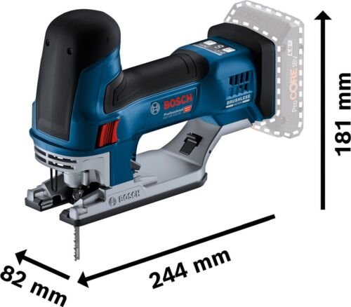Bosch Professional GST 18V-155 SC Accu Decoupeerzaag 18V Basic Body in L-Boxx - 06015B0000