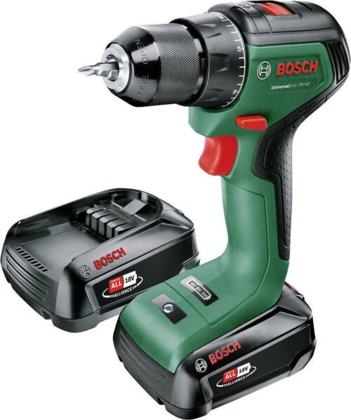Bosch UniversalDrill 18V-60 Accuschroefboormachine - Met 2x 18 V Li-Ion accu (2