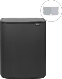 Brabantia Bo Touch Bin Prullenbak - 2 x 30 liter - Mineral Infinite Grey