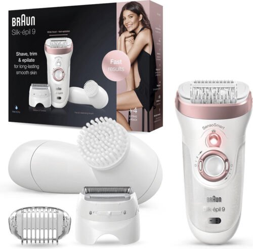 Braun Silk-épil 9 9-880 - Epilator - voor Vrouwen voor Langdurige Ontharing - Wit/Roségoud