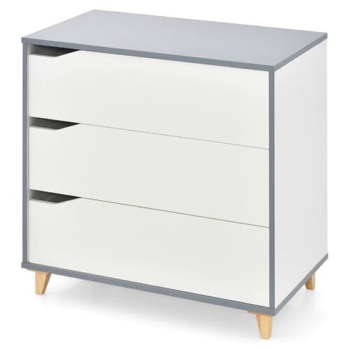Coast Kast - 3 Lade - Anti-Kantelbeveiliging - MDF - 75 x 42 x 75 cm - Wit