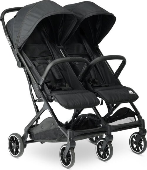 Deryan Luxe Rolo X2 Dubbele Buggy - Duo Buggy - Zwart