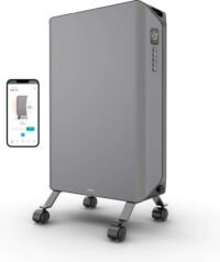 Duux Edge Oil - Smart Olieradiator met Thermostaat - 2000W Oliegevulde Radiator met Boost modus - Grijs