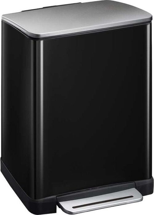 EKO EKO Pedaalemmer E-Cube 28 L+18 L matzwart