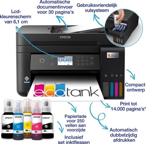 Epson EcoTank ET-3850 - All-In-One Printer - Inclusief tot 3 jaar inkt