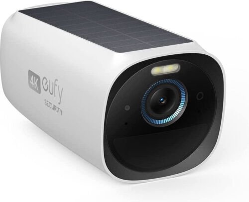 eufy security eufyCam 3 Uitbreidingscamera– Add on - Draadloze 4K Beveiligingscamera met Geïntegreerd Zonnepaneel