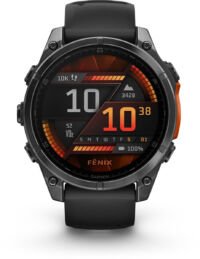 Garmin fēnix 8 - 47mm - AMOLED Multisport Smartwatch - 100+ sport-apps - LED Zaklamp - Microfoon en speaker - 10ATM Waterdicht - tot 16 dagen batterij - Donkergrijs/zwart