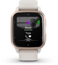 Garmin Venu Sq 2 Music - Health Smartwatch - Amoled display - 10 dagen batterij - Ivory/ Peach gold