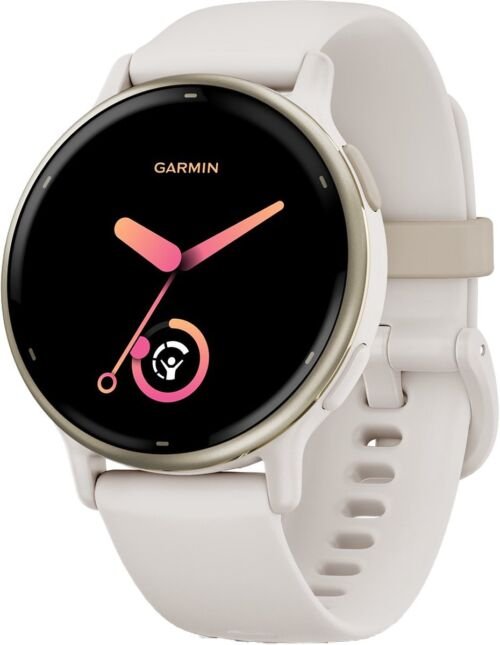 Garmin Vivoactive 5 Music - Smartwatch– Sporthorloge - AMOLED-Scherm -11 dagen batterij - Sportapps 30+ - Meditatie - Garmin Pay – Slaapcoaching - Ivory/Cream Gold