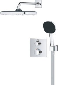 GROHE QuickFix Precision inbouw douchesysteem - Vierkant bedieningspaneel - Chroom