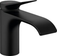 hansgrohe Vivenisééngreeps wastafelmengkraan 80 ééngreeps wastafelmengkraan 80 zonder afvoer mat zwart