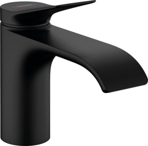 hansgrohe Vivenisééngreeps wastafelmengkraan 80 ééngreeps wastafelmengkraan 80 zonder afvoer mat zwart