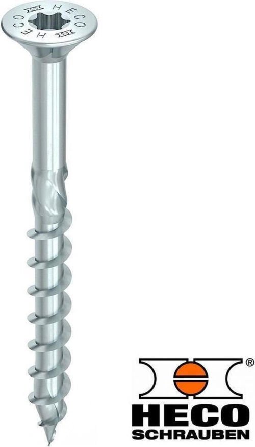 Heco TOPIX-plus schroeven verzinkt TORX TX-20 platverzonken kop 4