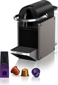 Krups Nespresso Pixie XN306T - Koffiecupmachine - Titan