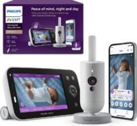 Philips Avent Premium Connected Babyfoon met camera en app– Ademhaling en slaap detectie SCD973/26
