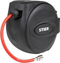 STIER SST-15 Persluchtslanghaspel - 15 meter - 20 bar Drukbestendig