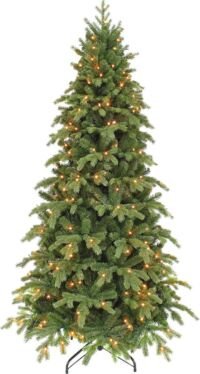 Triumph Tree Sherwood Kunstkerstboom Slim met LED Verlichting - H215 xØ117 cm - Groen