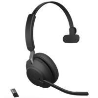 Jabra Evolve2 65 MS Mono Bluetooth Headset USB-A - Microsoft Teams gecertificeerd - Zwart