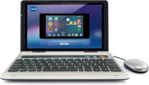 VTech Genio Mijn Interactieve Laptop QWERTY - Educatief Speelgoed - Maak Kennis met Lezen&Schrijven - 5 tot 12 Jaar