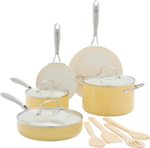 GreenLife Artisan Pannenset 12-delig Geel