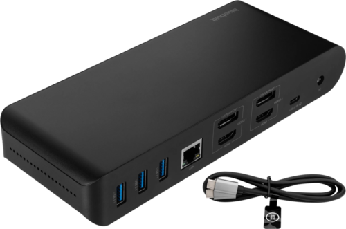 BlueBuilt Displaylink docking station Pro met Usb C zwart