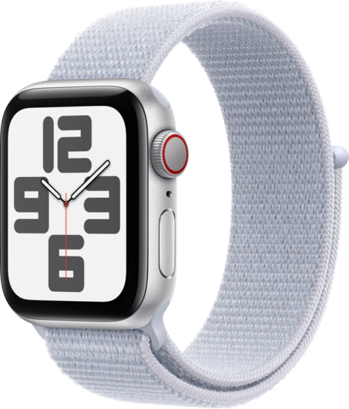 Apple Watch SE 2024 4G 40mm Zilver Sport Loop