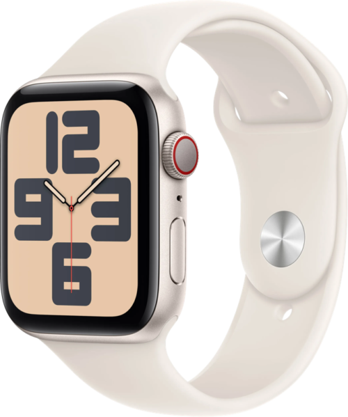 Apple Watch SE 2024 4G 44mm Starlight Sportband S/M