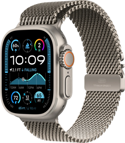 Apple Watch Ultra 2 4G 49mm Zilver Milanese Band S