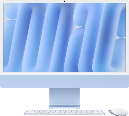 Apple iMac 24 inch M4 (10 core CPU/10 core GPU) 16GB/512GB Blauw QWERTY