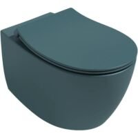ISVEA Sentimenti MAT PETROL Wc Toilet Hangend Wit Inclusief Softclose Toiletbril