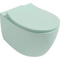 ISVEA Sentimenti MINT GROEN Wc Toilet Hangend Wit Inclusief Softclose Toiletbril
