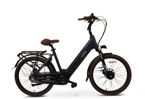 Avon Bx1 Elektrische Fiets 24 Inch – 250w Voorwielmotor 504wh Accu Tot 90 Km Actieradius Hydraulische Schijfremmen Nexus 3-speed Naafversnelling Kleurendisplay Lage Instap Jeans Blue