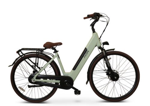 Avon Bx1 Elektrische Fiets 24 Inch – 250w Voorwielmotor 504wh Accu Tot 90 Km Actieradius Hydraulische Schijfremmen Nexus 3-speed Naafversnelling Kleurendisplay Lage Instap Lichtgroen