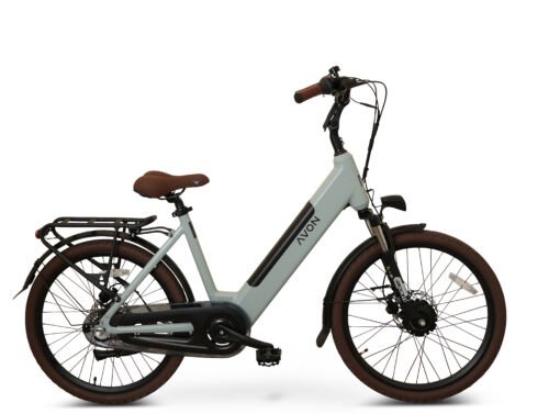 Avon Bx1 Elektrische Fiets 24 Inch – 250w Voorwielmotor 504wh Accu Tot 90 Km Actieradius Hydraulische Schijfremmen Nexus 3-speed Naafversnelling Kleurendisplay Lage Instap Muted Grayish-blue