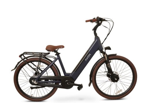 Avon Bx1 Elektrische Fiets 26 Inch – 250w Voorwielmotor 504wh Accu Tot 90 Km Actieradius Hydraulische Schijfremmen Nexus 3-speed Naafversnelling Kleurendisplay Lage Instap Jeans Blue