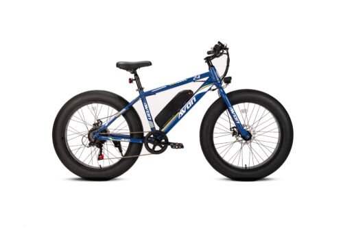 Avon X6 250w E-bike Fatbike 250w Motor 24 Inch Blauw Gratis Rijklaar Bezorgd