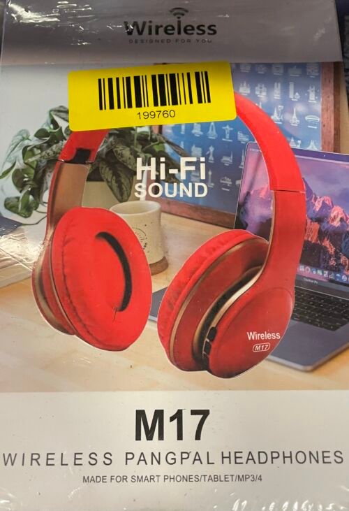 Draadloze Bluetooth Headset Rood