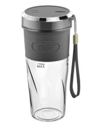 Dsp Kj2087 Blender To Go - Draadloos & Draagbaar - 350 Ml - Grijs