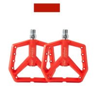 Hbs Pd-500 Nylon Mtb Pedalen - Verbreed Antislip Design - Du Plus 1 Lager - Rood