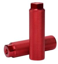 Hbs S38-001 Bmx Freestyle Voetsteunen - Aluminium 110 Mm Rood (set Van 2)