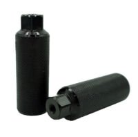 Hbs S38-001 Bmx Freestyle Voetsteunen - Aluminium 110 Mm Zwart (set Van 2)