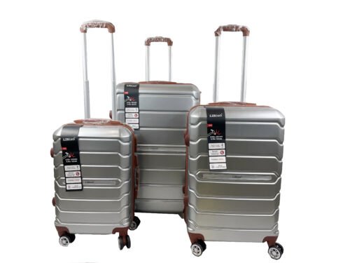 Libiao A07 Kofferset 3 Delig - 85l & 50l & 30l - Zilver Grijs