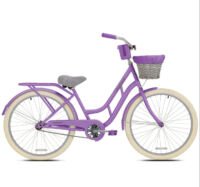 Meisjesfiets 26 Inch Paarse Cruiser Met Mandje