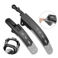 Spatbord Mountainbike Verstelbaar -universeel-24 - 26 - 27 Inch Grijs