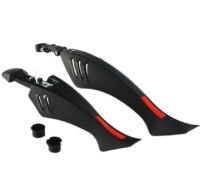 Spatbord Mountainbike Verstelbaar -universeel- 24 - 26 - 27 Inch Zwart