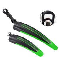 Spatbord Mountainbike Verstelbaar -universeel- 24 - 26 Inch Groen-zwart