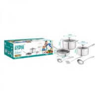Winning Star St-5101 3-delige Kookset - Steelpan - Koekenpan - Kookpot - Keukengerei